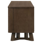 Trotter 71-inch 4-Door Wood TV Stand Media Console Brown