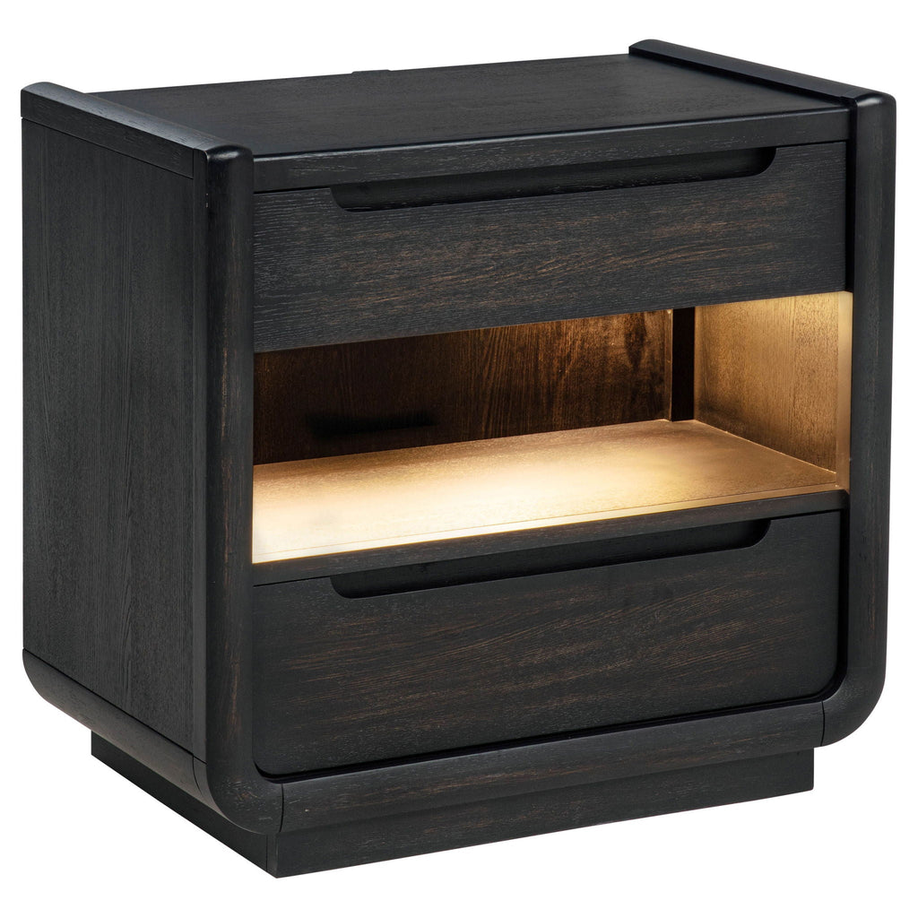 Leandro 5-piece California King Bedroom Set Burnished Black