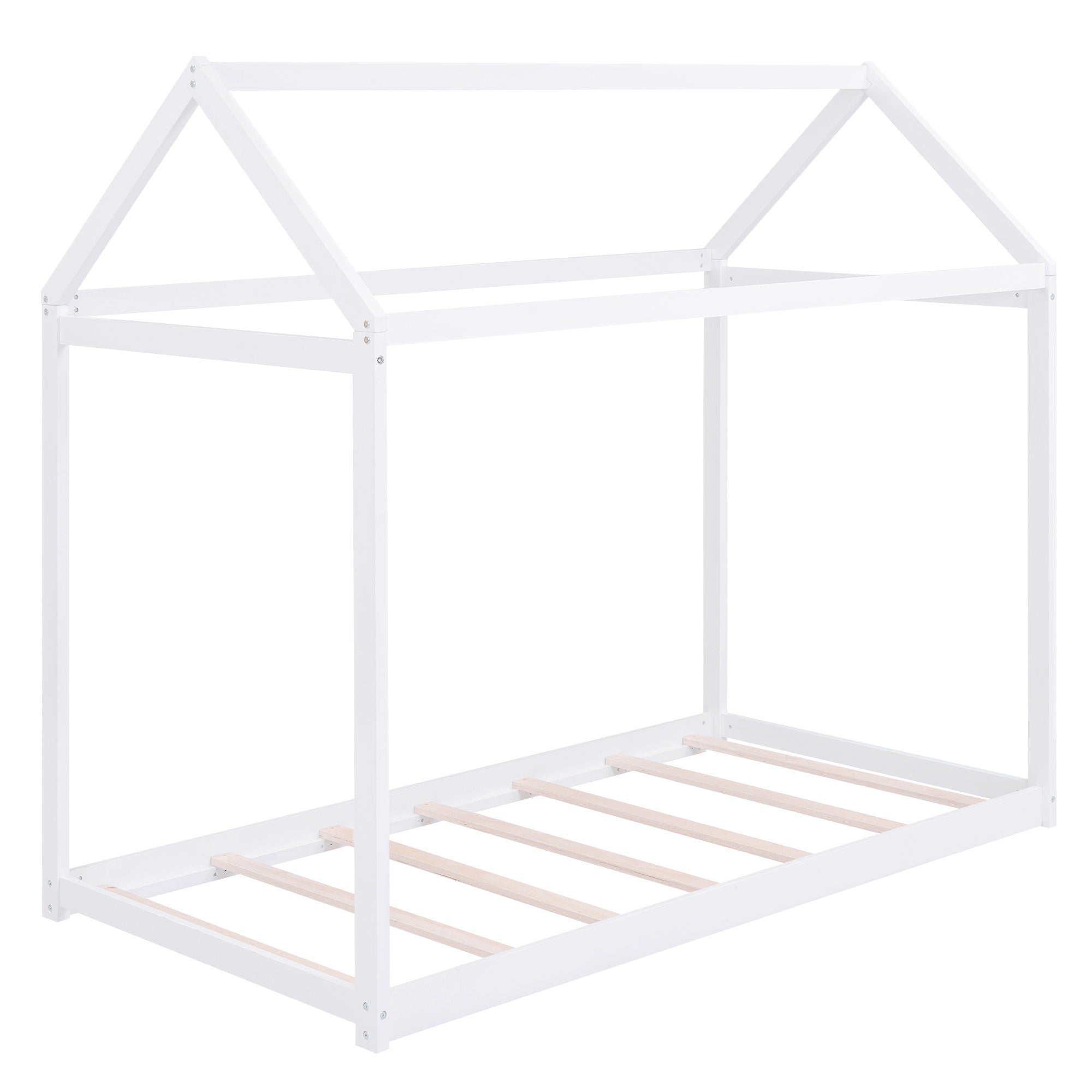 Wooden House Shaped Bed