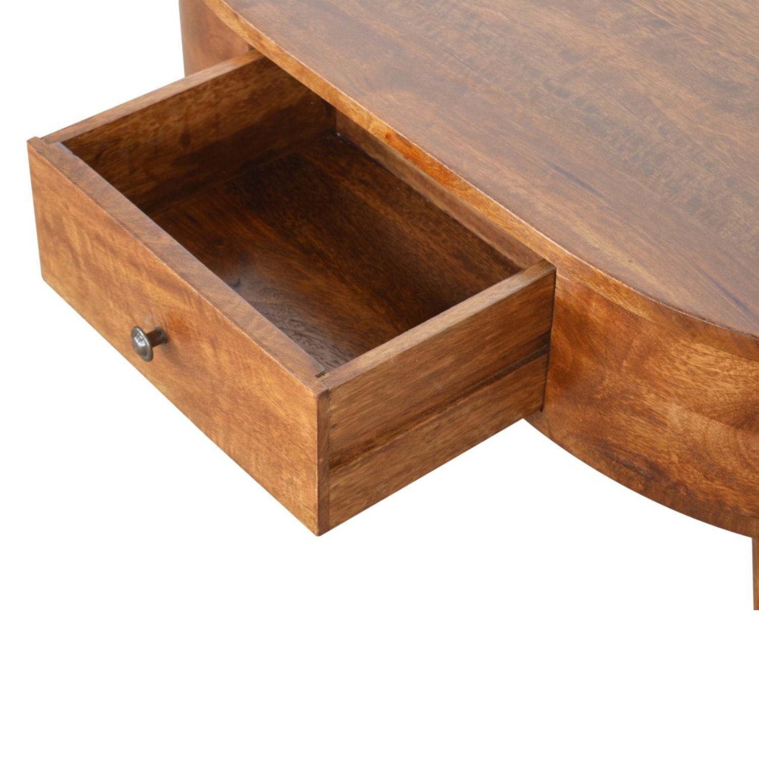 Rounded Wood Table