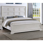 Geometric Design Headboard Panel Bed