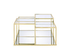 Uchenna - Coffee Table - Clear Glass & Gold