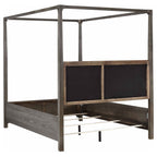 Gran Park Queen Canopy Bed Dark Cocoa