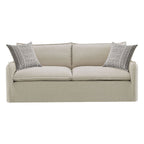 Upendo - Sofa With 2 Pillows - Beige Linen