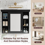 Wall Mounted Bathroom Storage Cabinet With Mirror Door