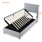 Upholstered Platform Bed With A Hydraulic Storage System