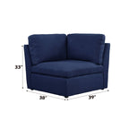 Crosby - Modular Wedge - Blue Fabric