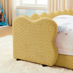 Cute Dinosaur Shaped Bed With Safety Guardrail, Toddler Frame