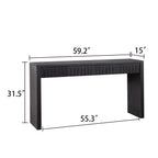 Modern Console Table With 4 Drawers, Entryway Table