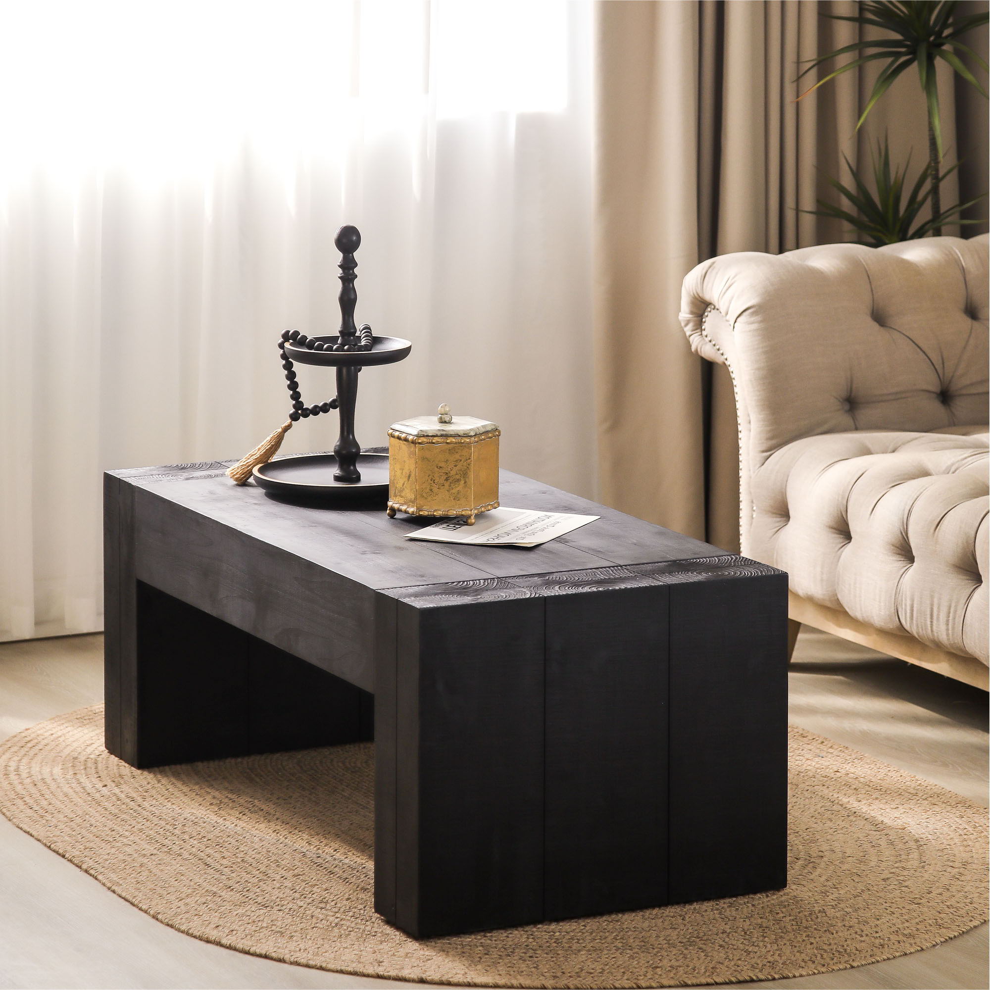 Minimalist Rectangular Center Table For Living Room