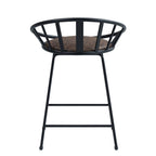 Zudora - Counter Height Chair (Set of 2) - Synthetic Leather & Black