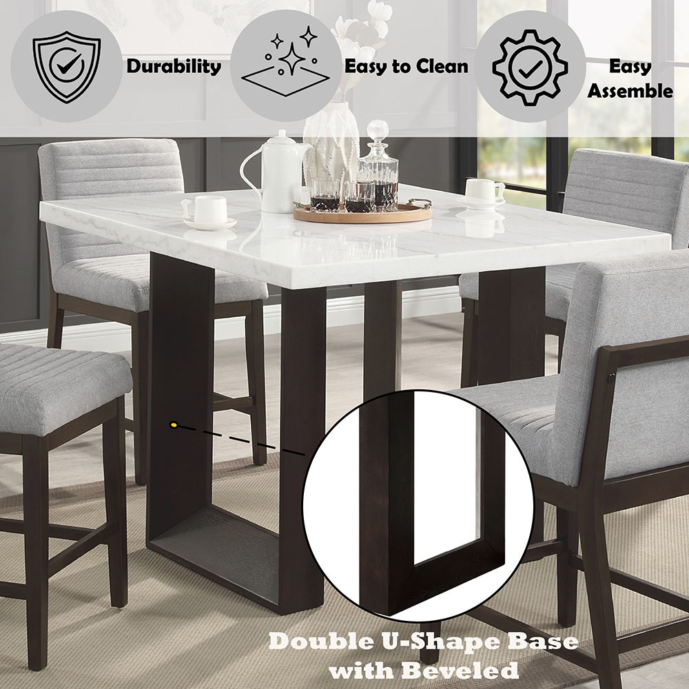 Edwyn - Dining Table With Marble Top