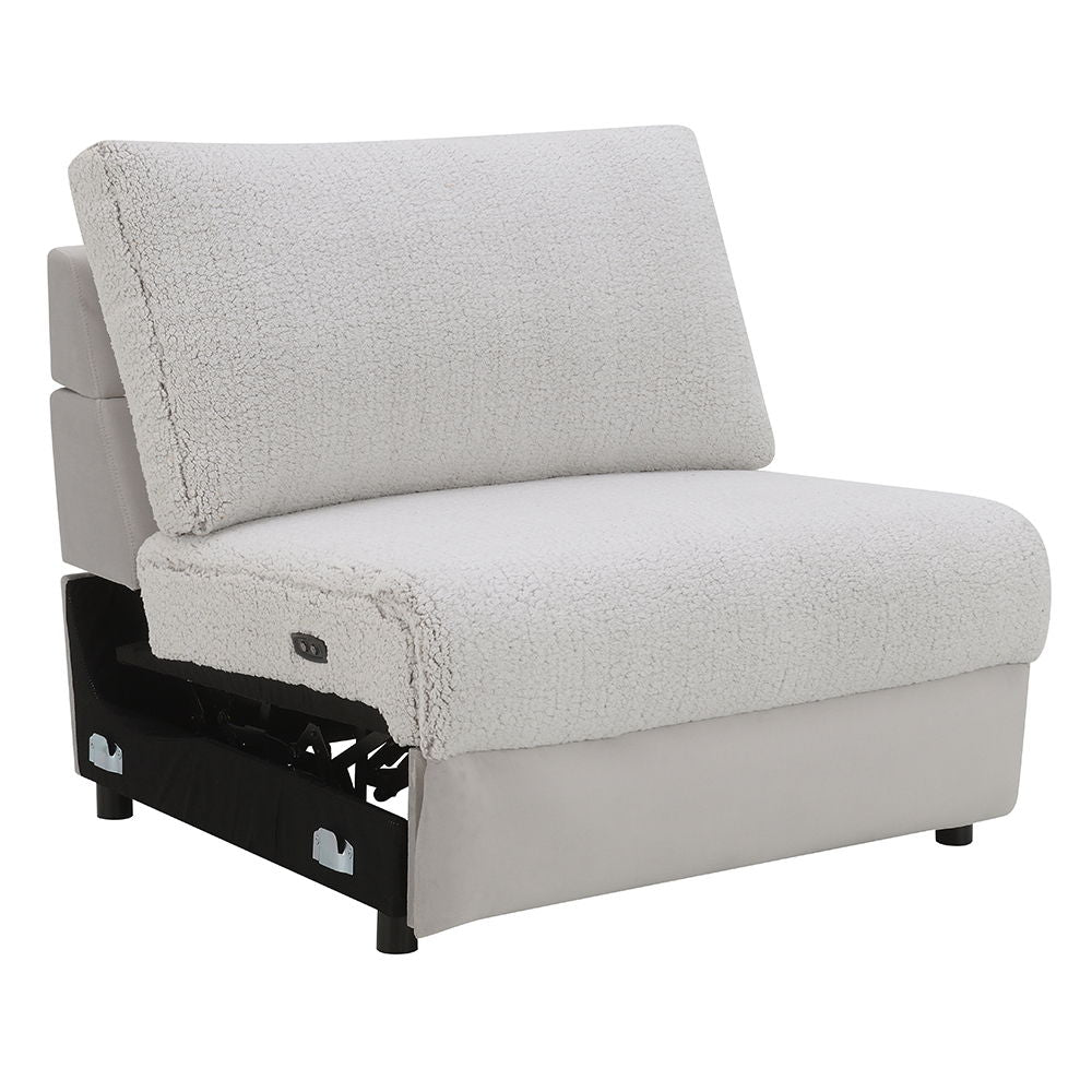 Tarrance - Modular Power Armless Recliner - Gray