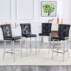 Bar Chairs & Crystal Clasp Design (Set of 2)