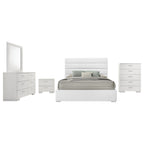 Felicity 5-piece Queen Bedroom Set White High Gloss