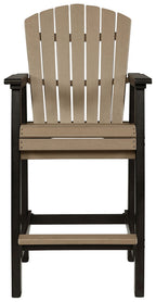 Fairen Trail - Tall Barstool (Set of 2) - Black / Driftwood