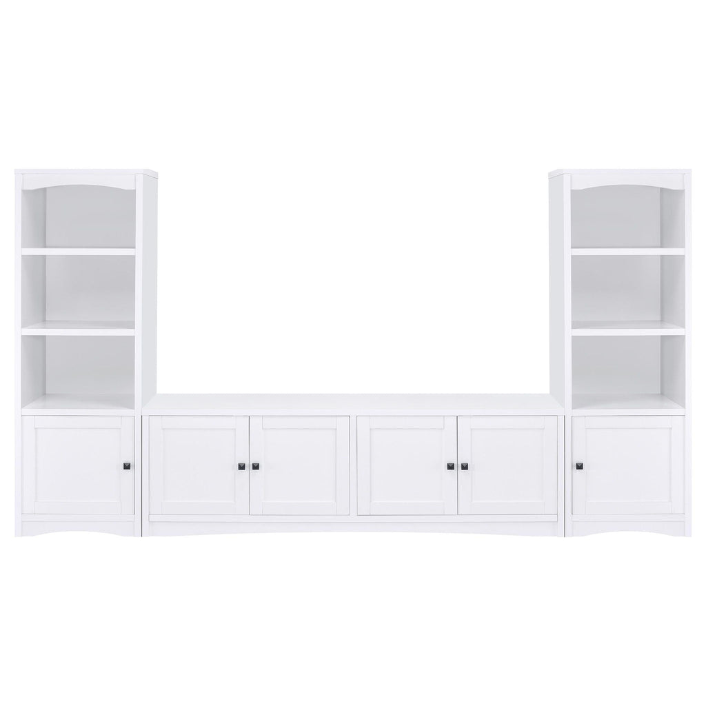 Laughlin 3-piece Entertainment Center TV Stand White