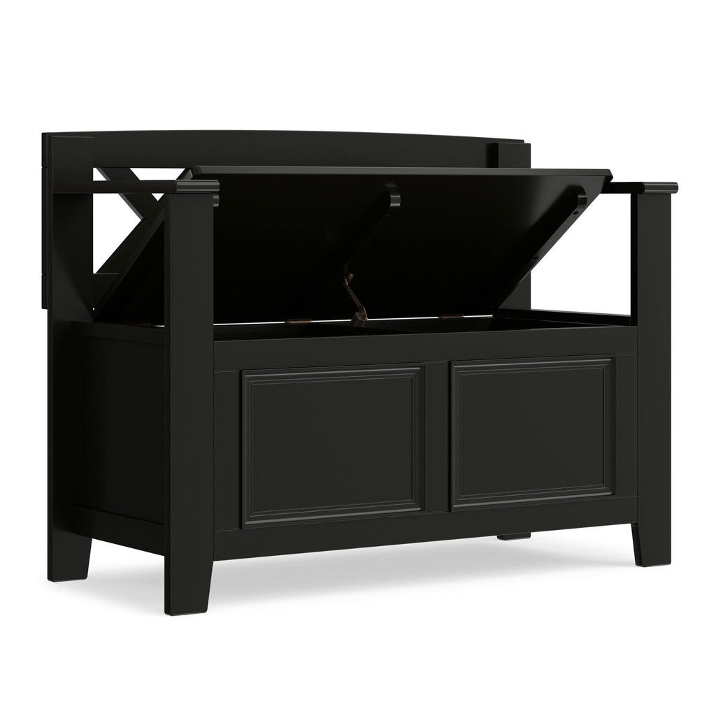 Amherst - Small Transitional Entryway Storage Bench