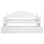 Julie Ann Wood Twin Daybed with Trundle White