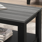 Table Set, Coffee, End, Side, Accent For Living Room Transitional (Set of 3) - Black