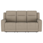 Brentwood 3-piece Upholstered Reclining Sofa Set Taupe