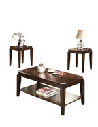 Docila - 3 Piece Coffee & End Set - Walnut
