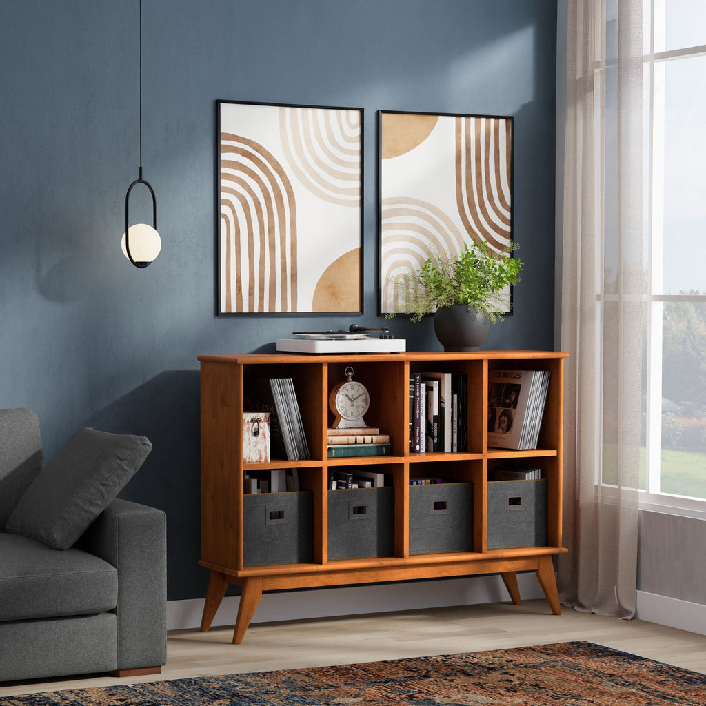 Draper - Handcrafted Low Bookcase