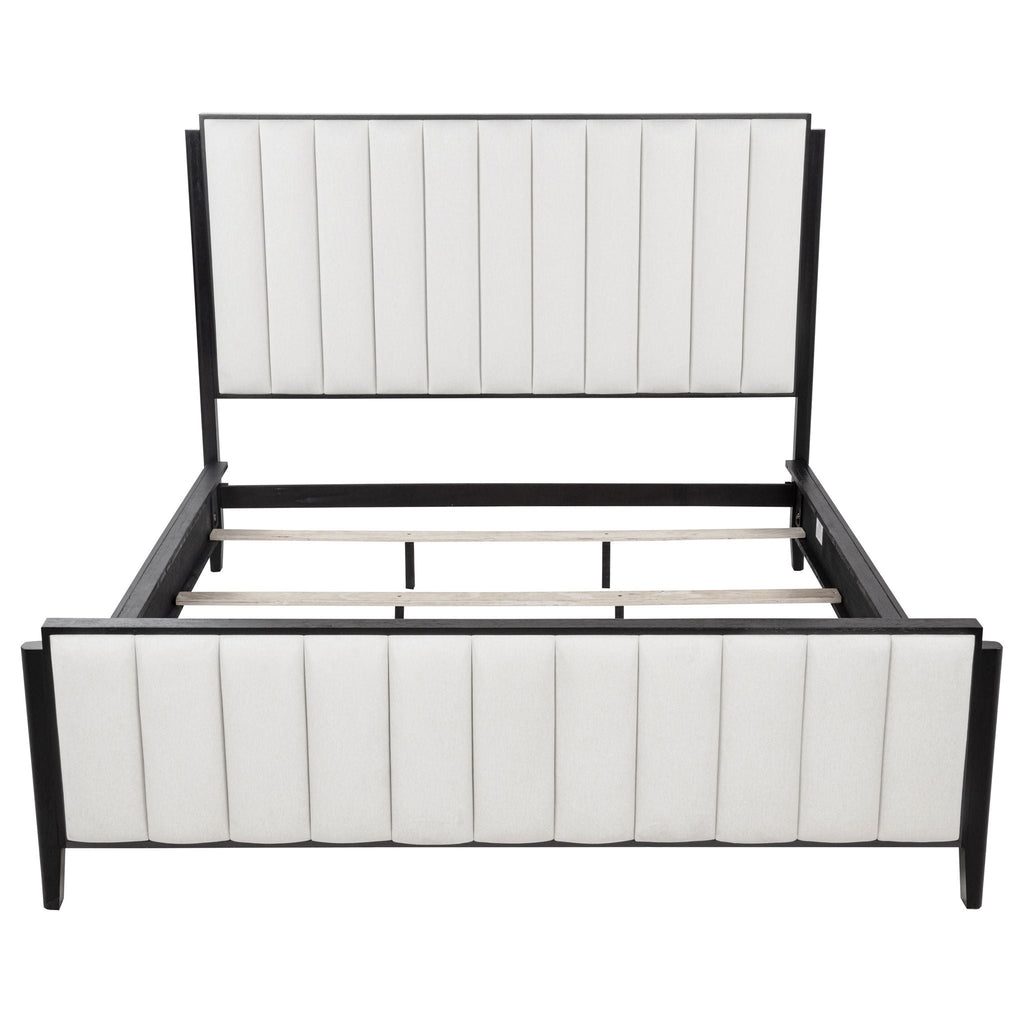 Brookmead 60-inch Upholstered California King Bed Black