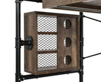 Endang - Writing Desk - Weathered Oak / Black