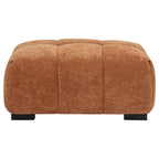 Octavia Upholstered Rectangular Ottoman Orange