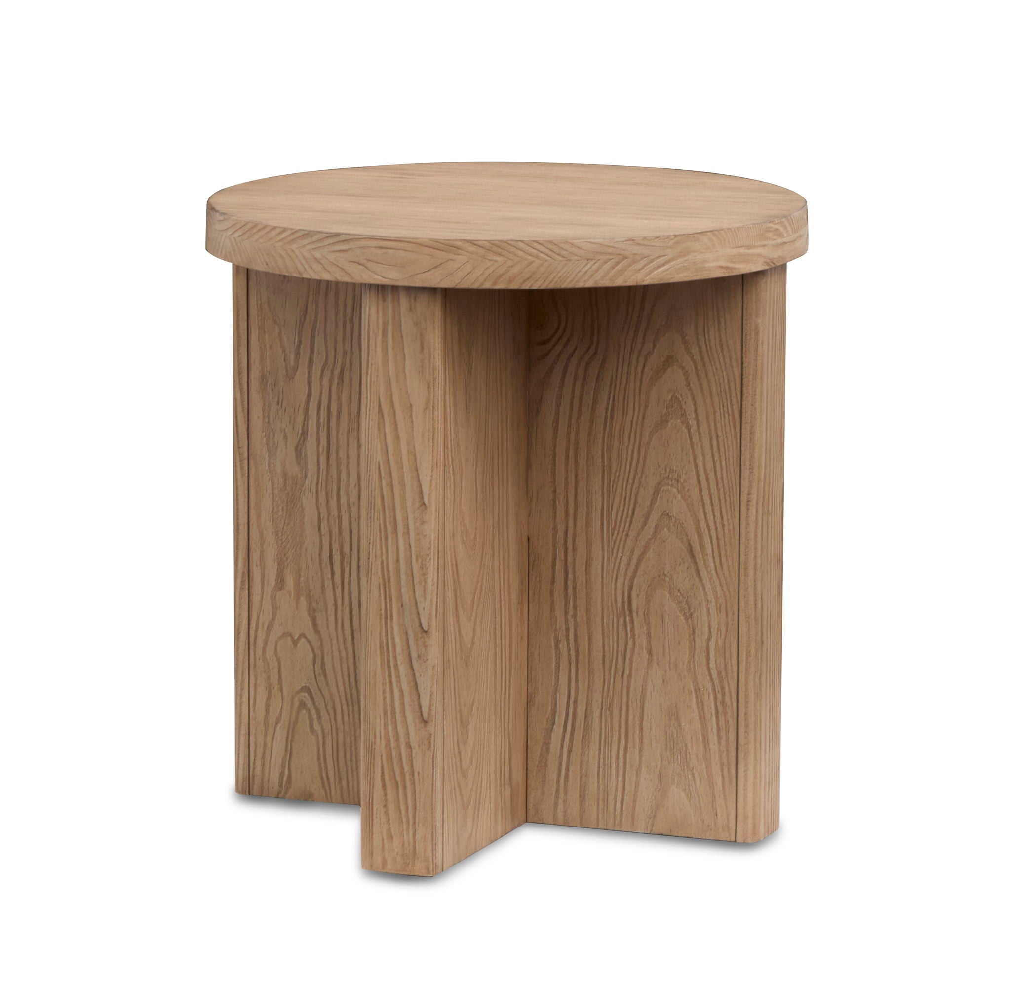 Hayden - Round End Table - Golden Oat