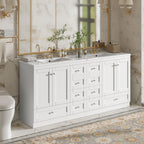 Shaker Free Standing Bathroom Vanity Cabinet & Sink, Soft Close Drawers, Soft Close Doors