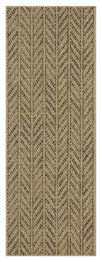 Earth - 7'10" X 10'3" Indoor, Outdoor Area Rug - Black, Natural