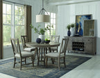 Paxton Place - Dining Side Chair With Upholstered Seat (Set of 2) - Dovetail Gray