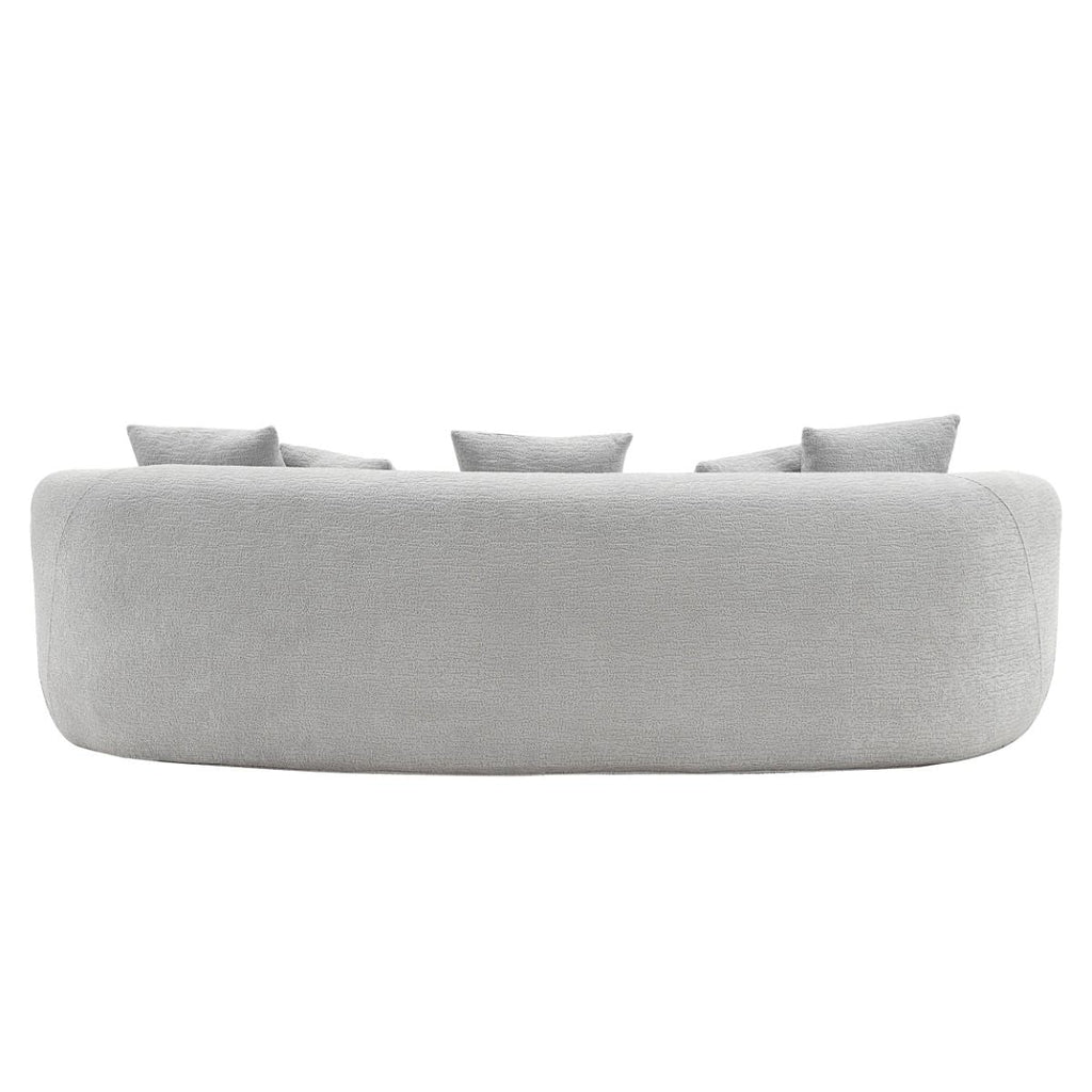 Barasa - Oversize Sofa With 5 Pillows - Gray