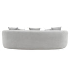 Barasa - Oversize Sofa With 5 Pillows - Gray