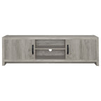 Burke 2-door Engineered Wood 71-inch TV Stand Grey Driftwood