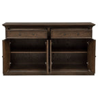 Ridgewell 2-drawer 4-door Dining Server Dark Oak