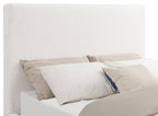 Knox Queen Bouclé Upholstered Platform Bed Cream