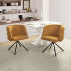 270 Degree Swivel Upholstered Desk Chairs (Set of 2)
