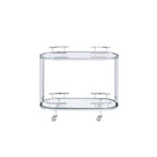 Piffo - Serving Cart Set - Clear Glass & Chrome