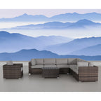Stylish Entertainment Sectional Set, Outdoor Living