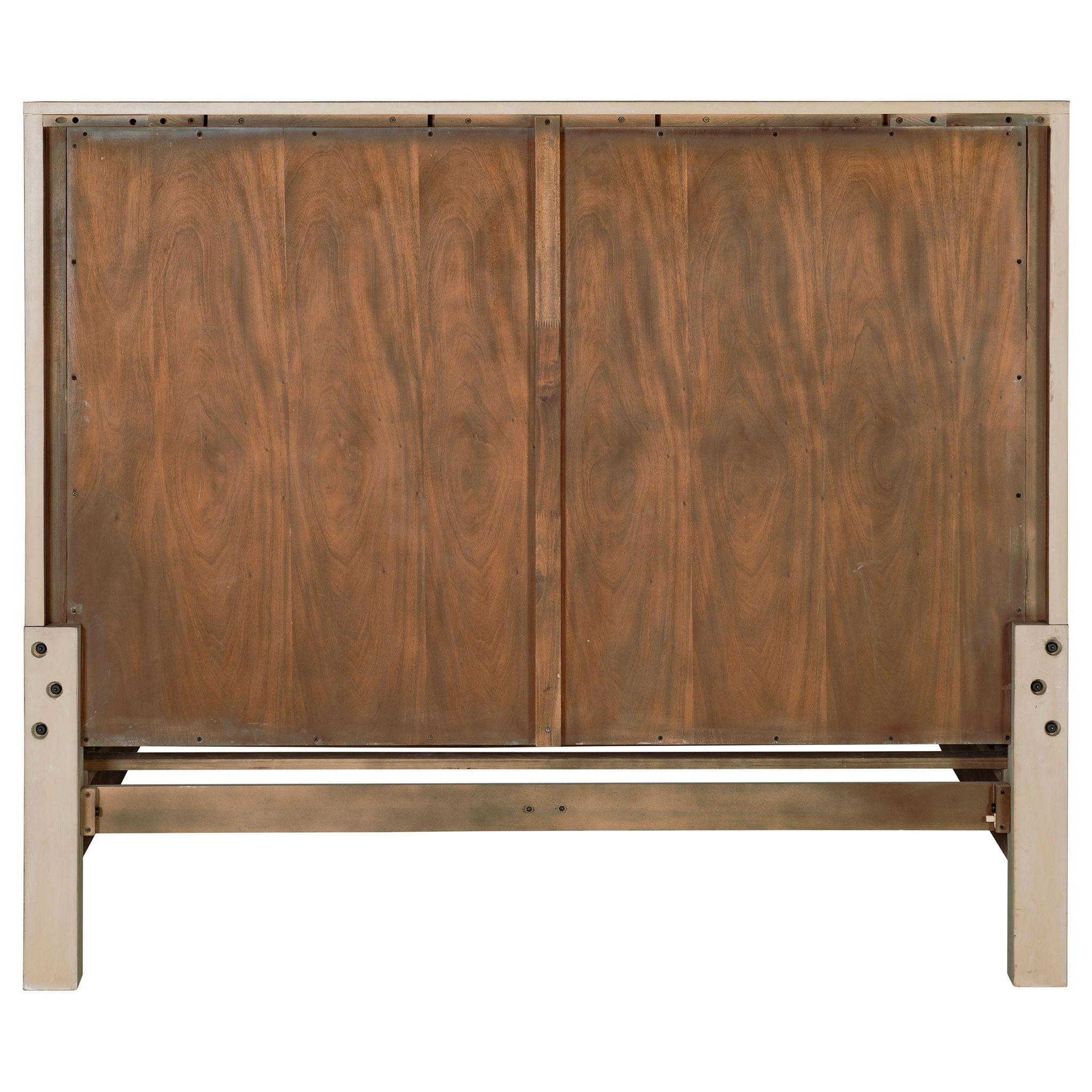 Solano 55-inch California King Panel Bed Weathered Mango