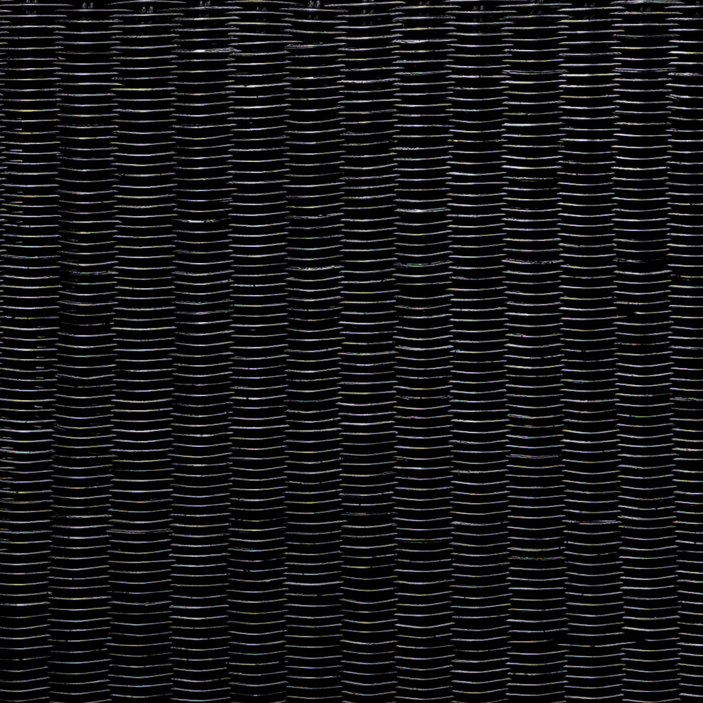 Cahya Woven Rattan Square End Table Black