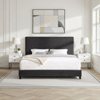 Platform Bed & Upholstered Headboard