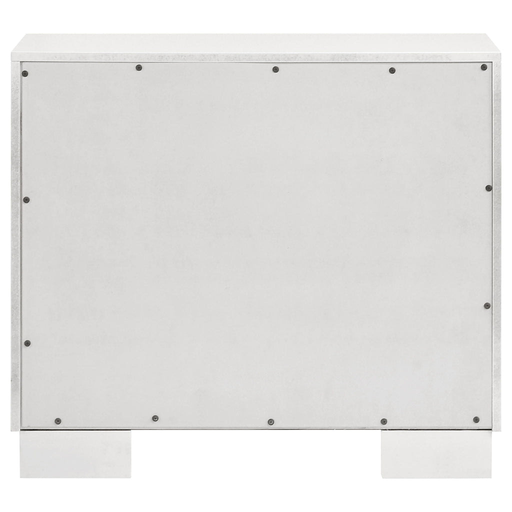 Jessica 2-drawer Nightstand Snow White