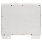 Jessica 2-drawer Nightstand Snow White