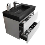 Alice - Bathroom Vanity With Large Storage, Sink, Wall Mounted