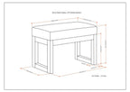 Milltown - Upholstered Ottoman Bench