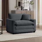 Modern Classic Fabric Single Chair Deep Seat Sofa With Pillow